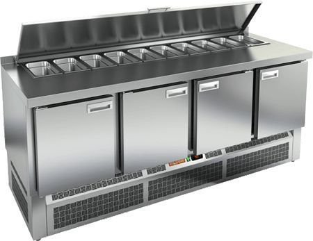 Стол для салатов Hicold sle1-1111gn с крышк