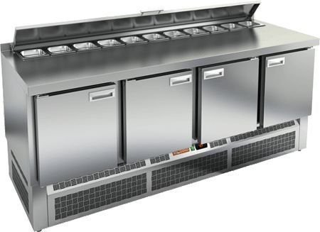 Стол для салатов Hicold sle2-1111gn с крышк
