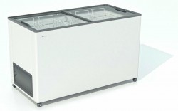 ЛАРЬ МОРОЗИЛЬНЫЙ FROSTOR F 400 С ПРЯМОЕ СТЕКЛО СЕРЫЙ (ПРОПАН)
