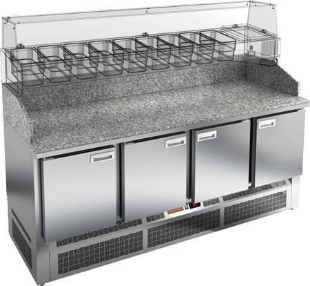 Стол для пиццы Hicold pze3-1111/gn камень