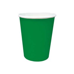 Стакан бумажный для горячих напитков 250 мл. (зеленый) в коробке 1000 шт.
