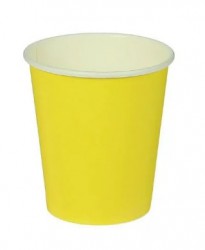 Стакан бумажный для горячих напитков 350 мл. (желтый) в коробке 800 шт.