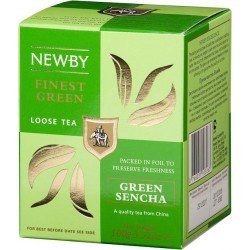 Чай зеленый ароматизированный Newby Green Sencha / Зеленая Сенча Картонная упаковка (100 гр.)